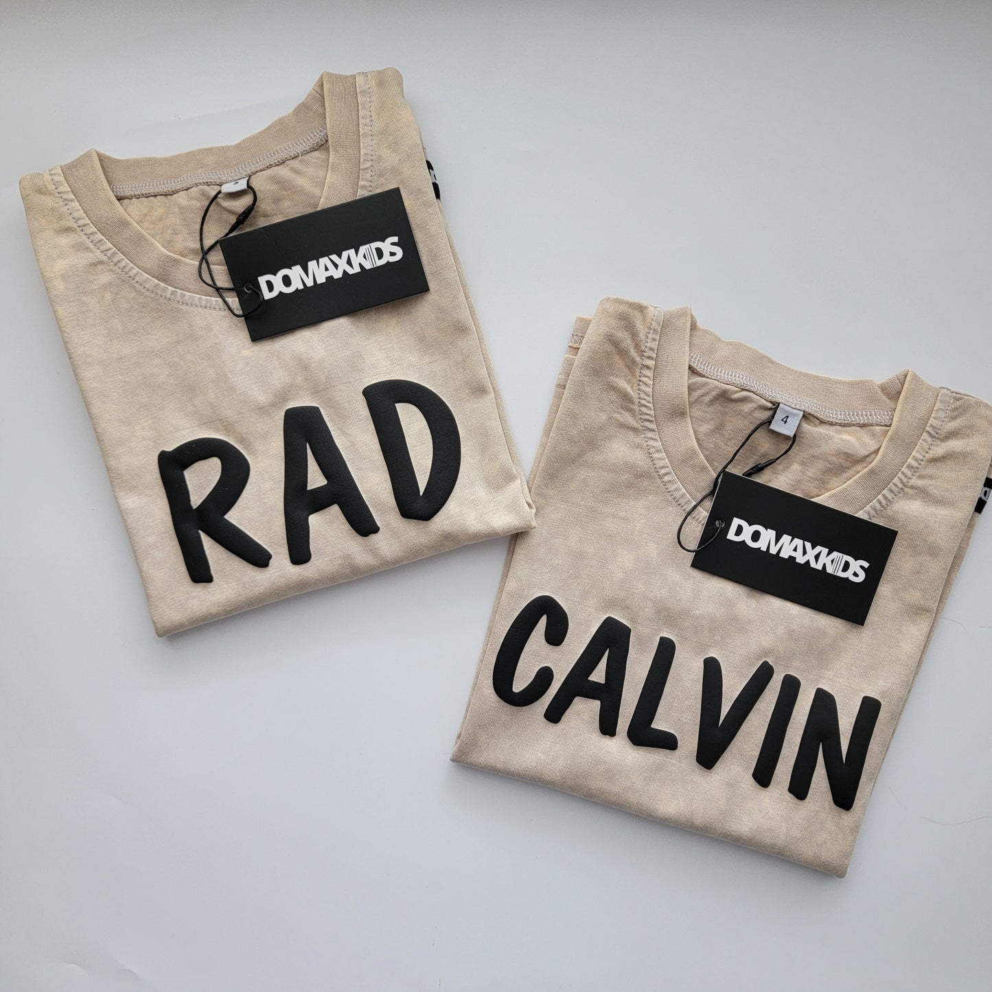 Puff Name Tee - Sand Dune