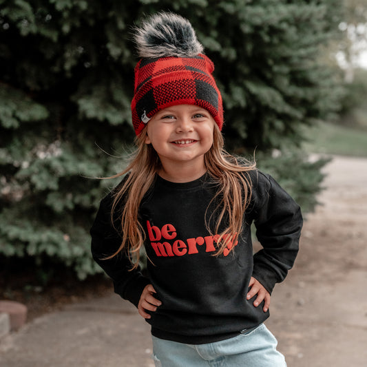 BE MERRY Sweatshirt - RED