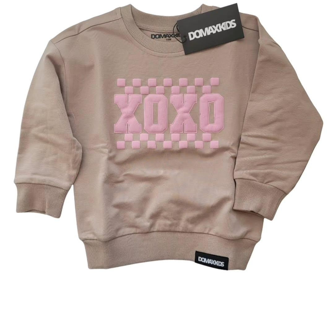 XOXO Crew Sweatshirt Pink